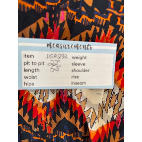 Zara Large Bohemian Beach Maxi Dress Deep V-Neck Aztec Print Tie-Back Sleeveless - Picture 7 of 12